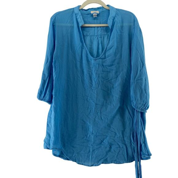 Eberjey Blue Sleep Shirt Size Medium - Picture 1 of 5